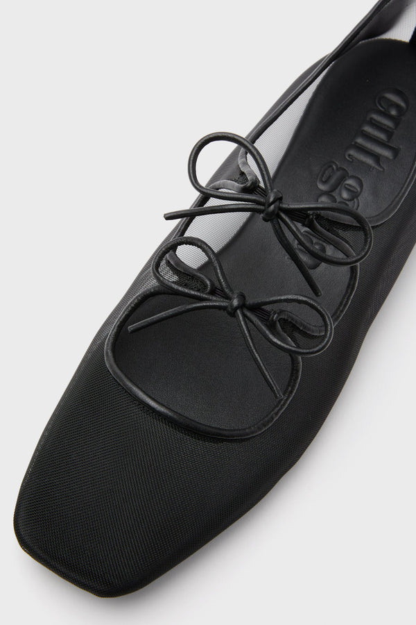 Black Corinne Flats