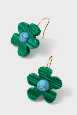 Malachite Heather Earrings