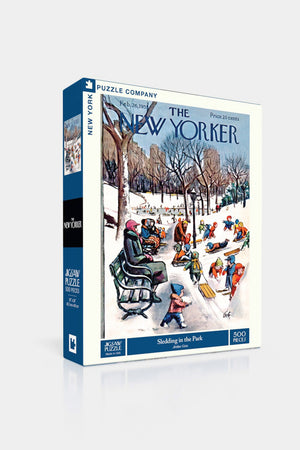 Sledding in the Park Jigsaw Puzzle