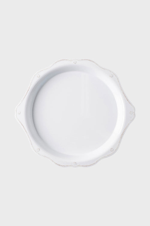 Whitewash Berry & Thread Melamine 17" Round Platter