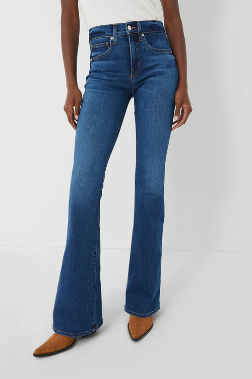 Bright Blue Beverly High Rise Skinny Flare