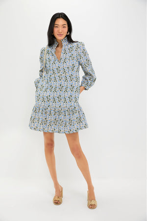 Blue Daisy Embroidered Palmerston Dress