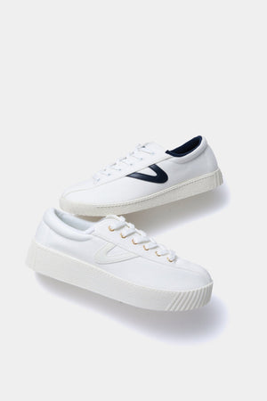 White Nylite Bold Plus Canvas Sneakers