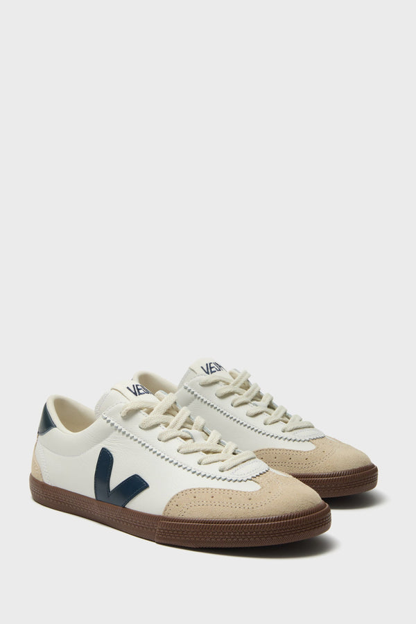 White Nautico Bark Volley Sneakers