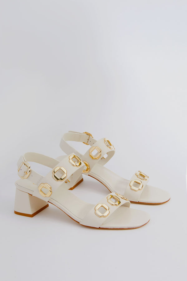 Ivory Milan Heeled Sandals