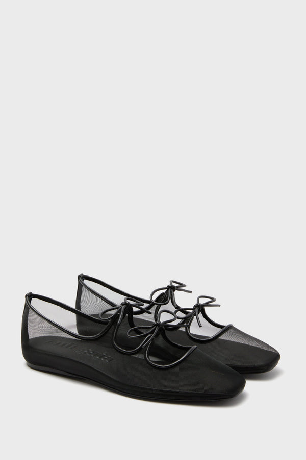 Black Corinne Flats
