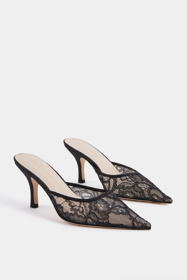 Black Lace Layla Heels