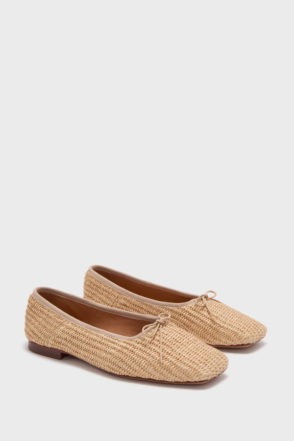 Natural Square Toe Ballerina