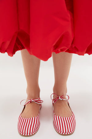 Red Stripe Gerry Flats