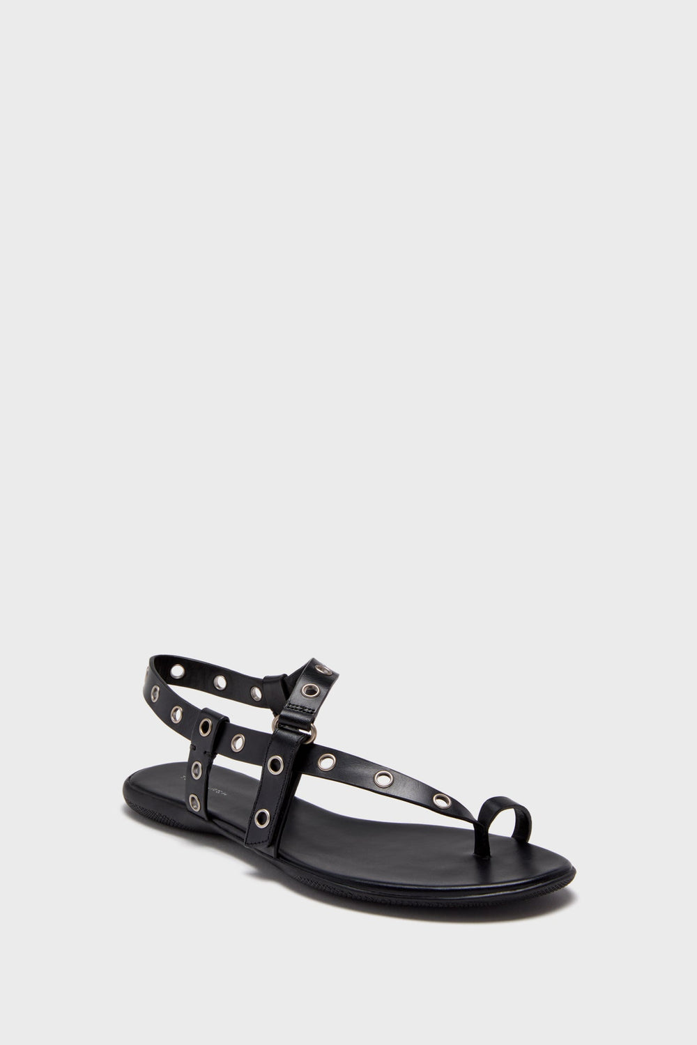Perfect Black Eyelet Thong Sandal
