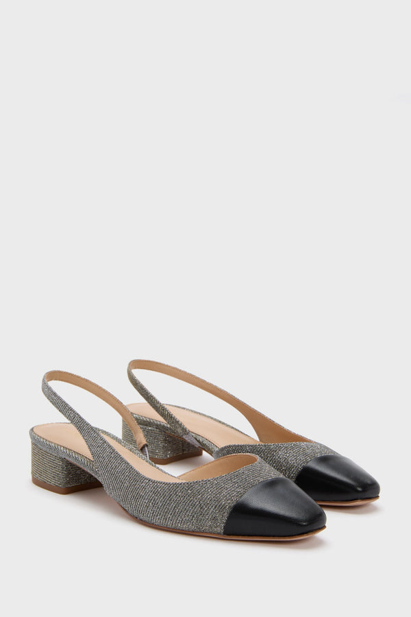 Multi Black Cecile Sling Back Heels