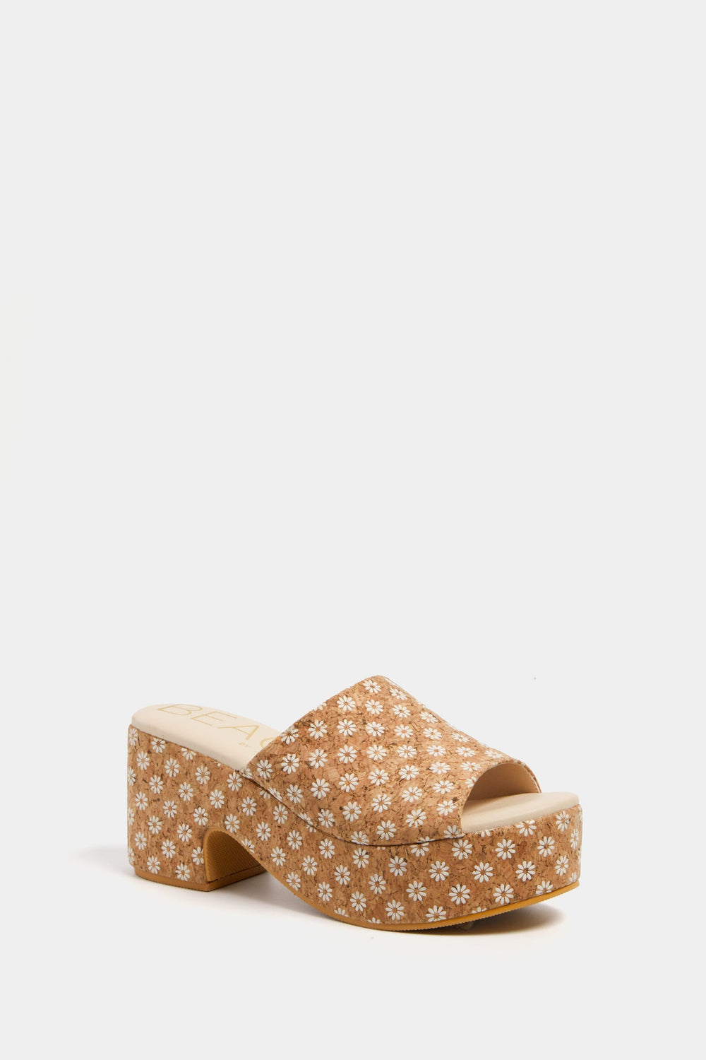 Cork Daisy Terry Heels