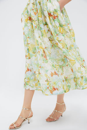 Terra Light Blue Alba Midi Dress
