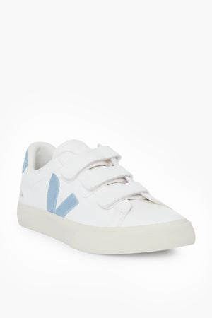 Extra White Steel Blue Recife Logo Sneakers