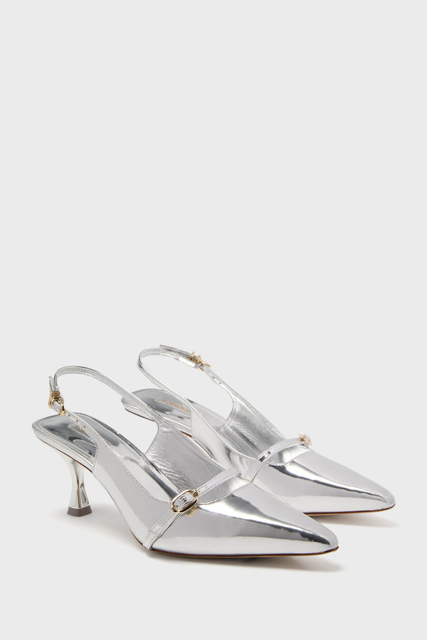 Silver Specchio Ines Pump