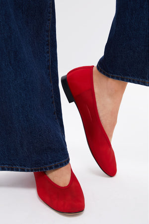 Red Mesh Nina Flats