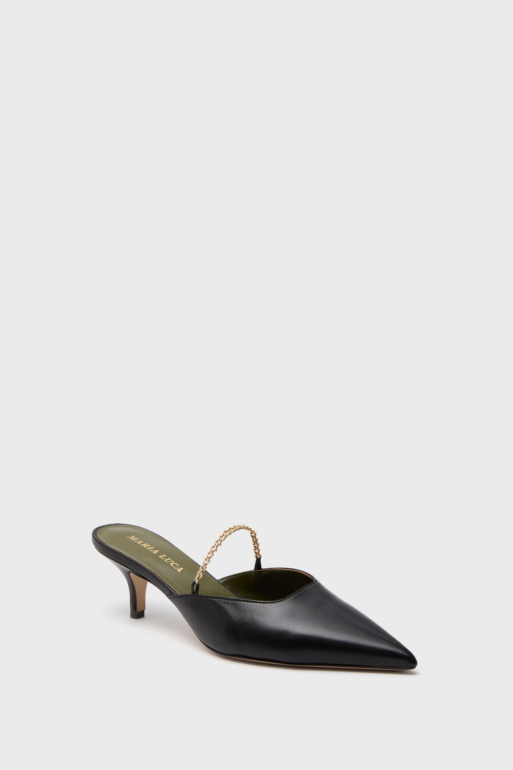 Black Metella Heeled Mules