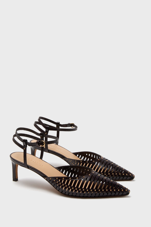 Burgundy Francine Kitten Heel