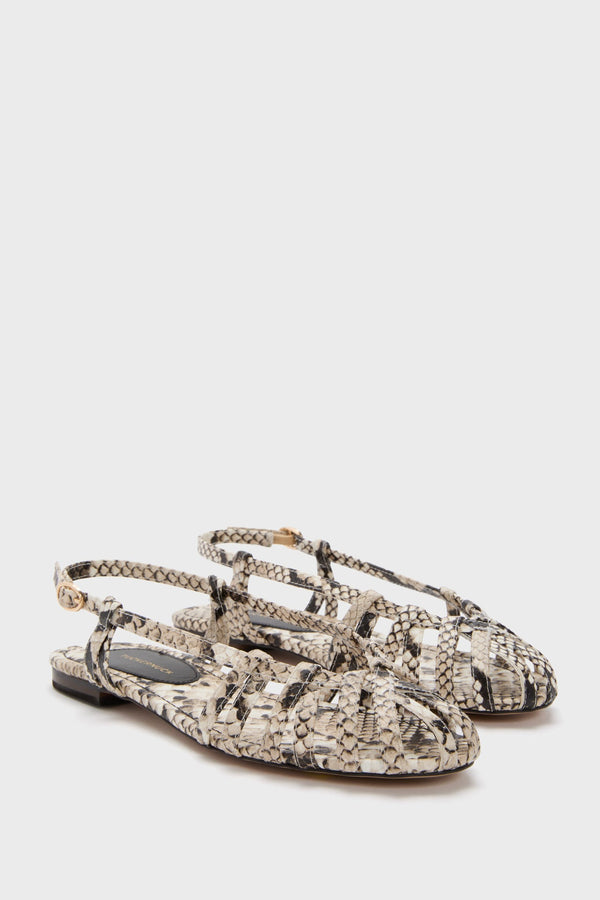 Snakeskin Leather Anabel Sandals