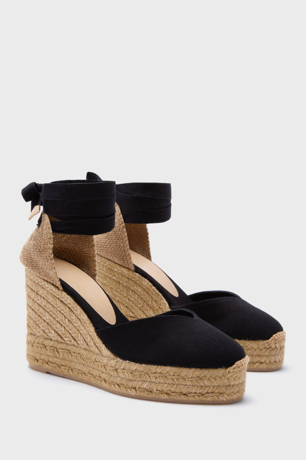 Black with Taupe Chiara Espadrilles
