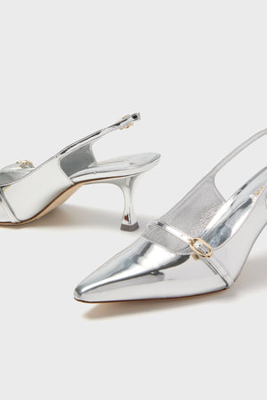 Silver Specchio Ines Pump