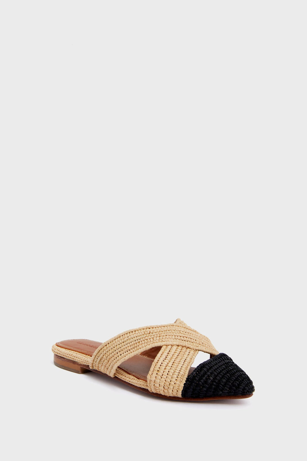 Nude and Black Azoulay Flats