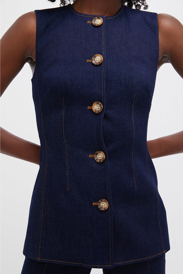 Dark Oxford Jessup Vest