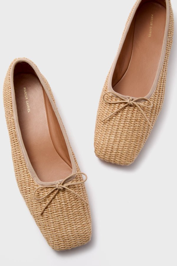 Natural Square Toe Ballerina