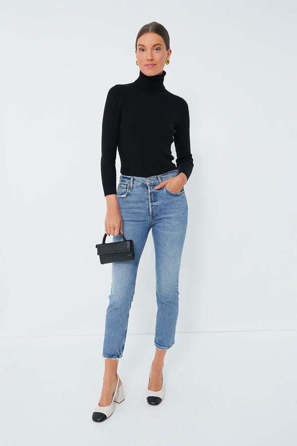 Pearl and Black Dorothy Sling High Heels