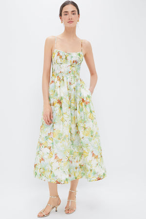 Terra Light Blue Alba Midi Dress