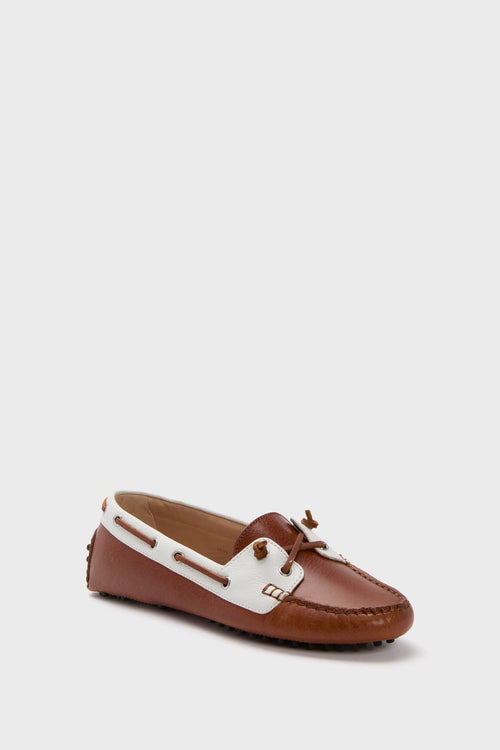 Whiskey and Coconut Jia Boater Loafers