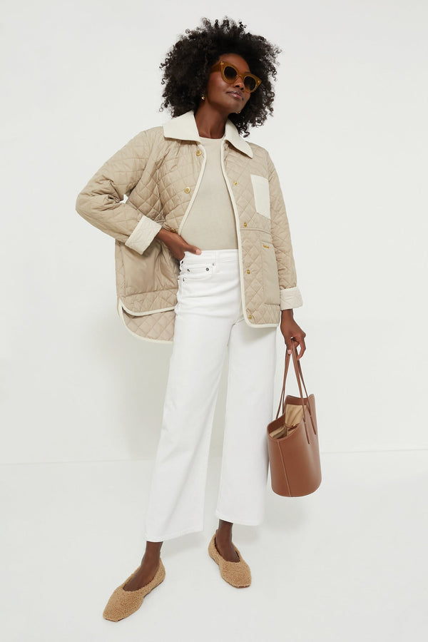 Light Beige Teddy Augusta Ballet Flats