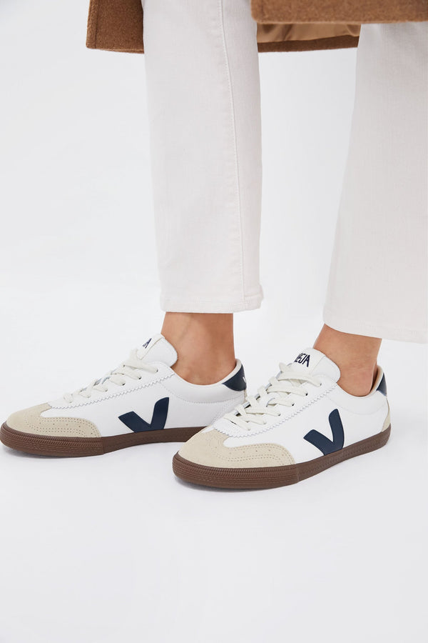 White Nautico Bark Volley Sneakers