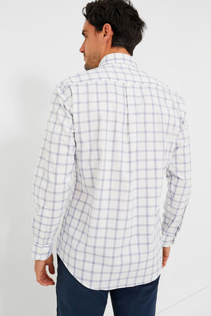 White Gorham Crown Lite Cotton-Stretch Sport Shirt