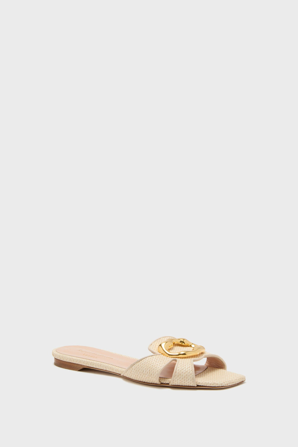Natural Raffia Alvara Flats
