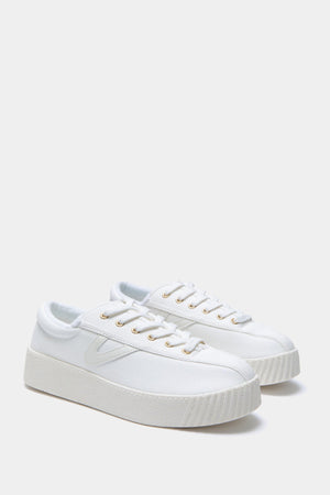 White Nylite Bold Plus Canvas Sneakers