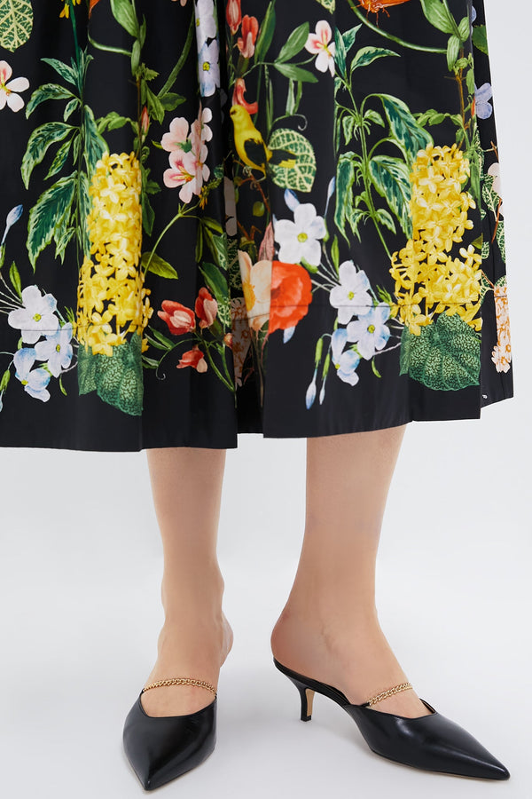 Black Metella Heeled Mules