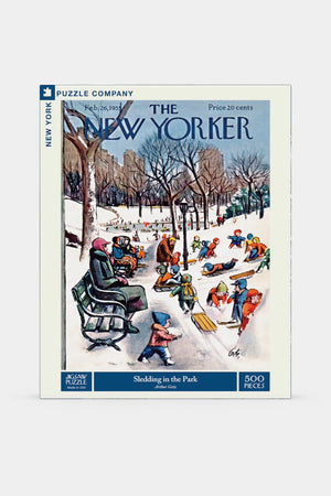 Sledding in the Park Jigsaw Puzzle