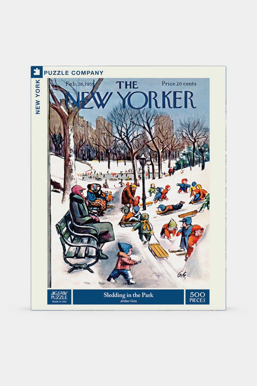 Sledding in the Park Jigsaw Puzzle