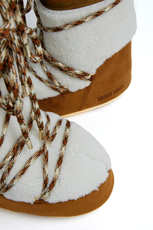 Whisky Off White Icon Shearling Boots