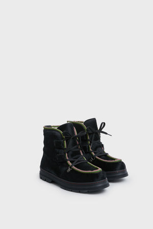 Black Shearling Lined Incredible Pony Boots