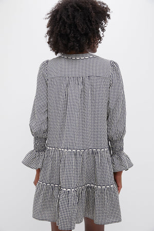 Navy Gingham Kenzo Dress