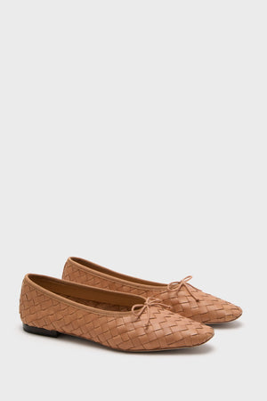 Honey Woven Landry Flats